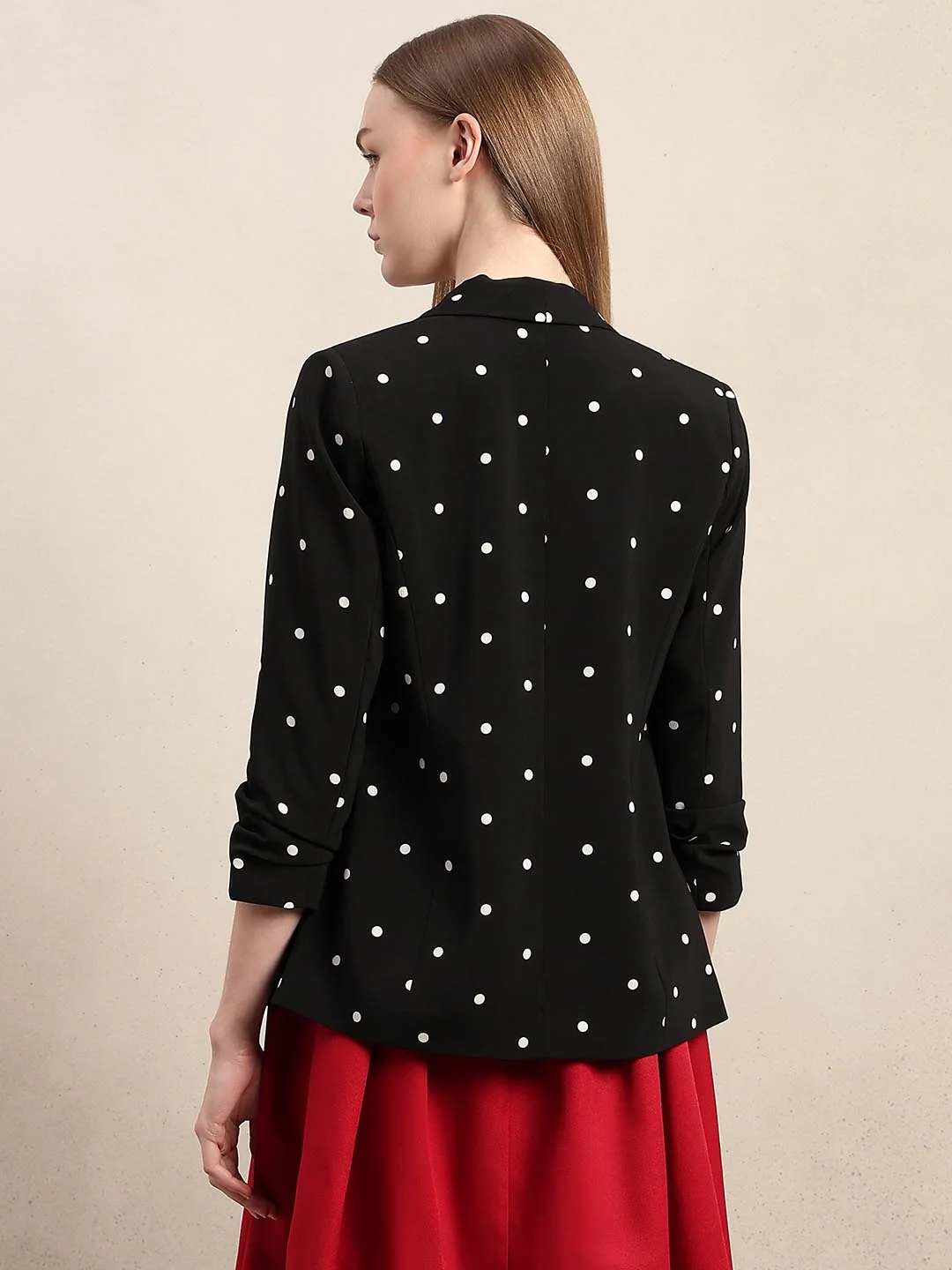 Black Polka Dot Blazer image 4