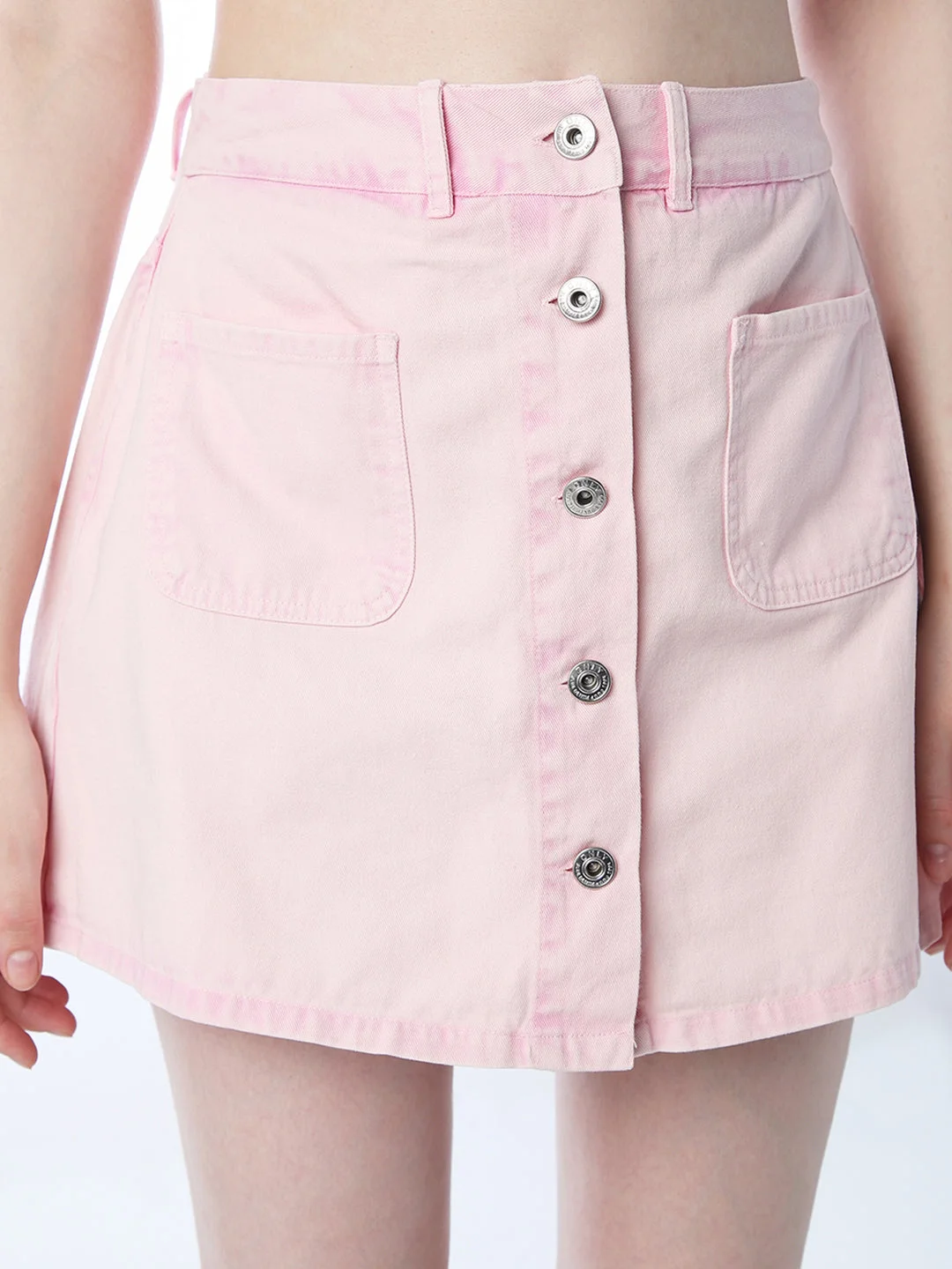 Vintage Washed Denim Skort image 3