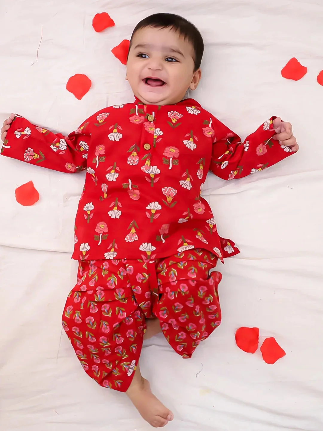 Bownbee Boys Cotton Dhoti Kurta For Infants image 1