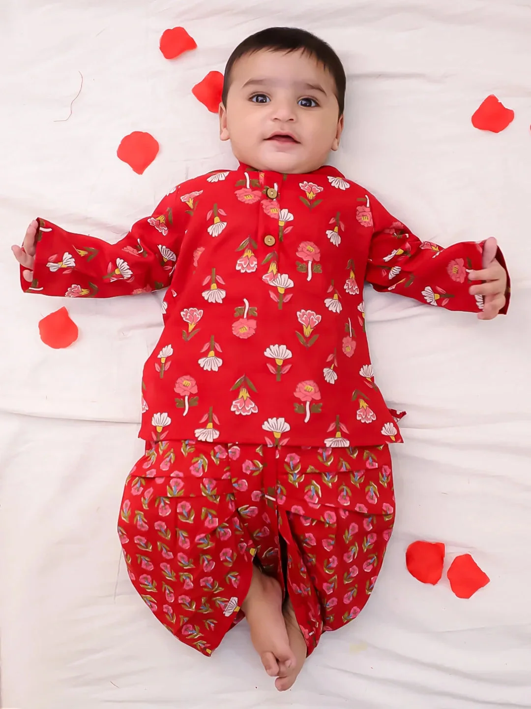 Bownbee Boys Cotton Dhoti Kurta For Infants image 3