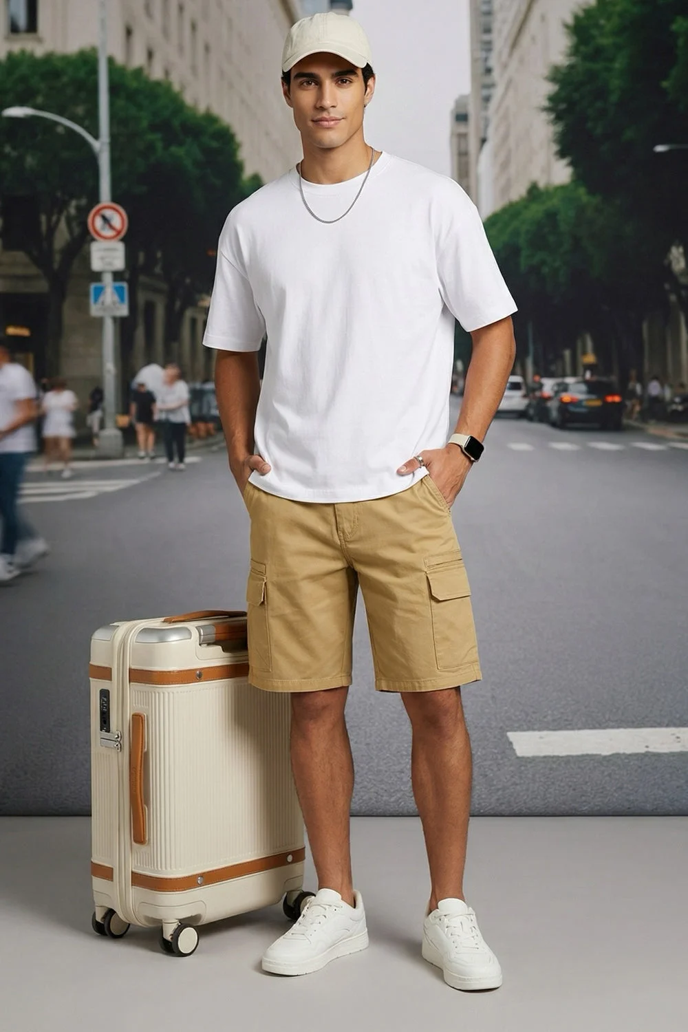 Cargo Chino Shorts image 3