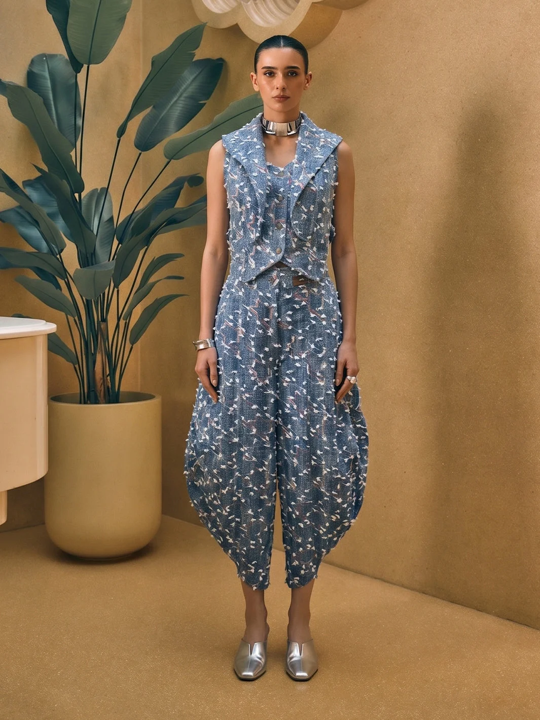 Fancy Denim Co-ord Set image 1