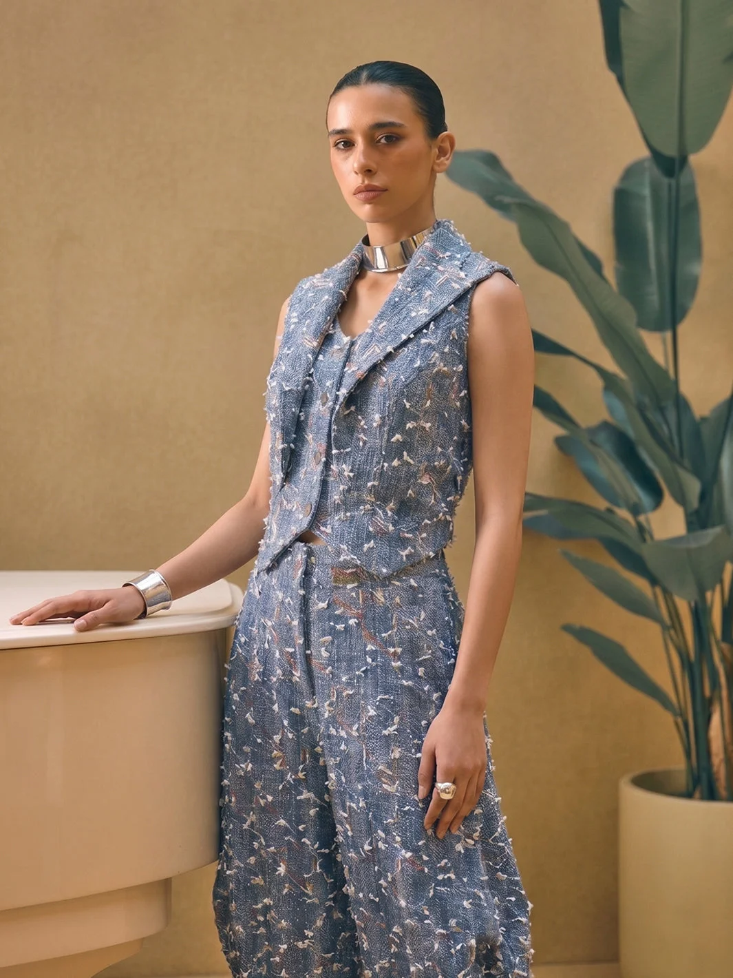 Fancy Denim Co-ord Set image 2
