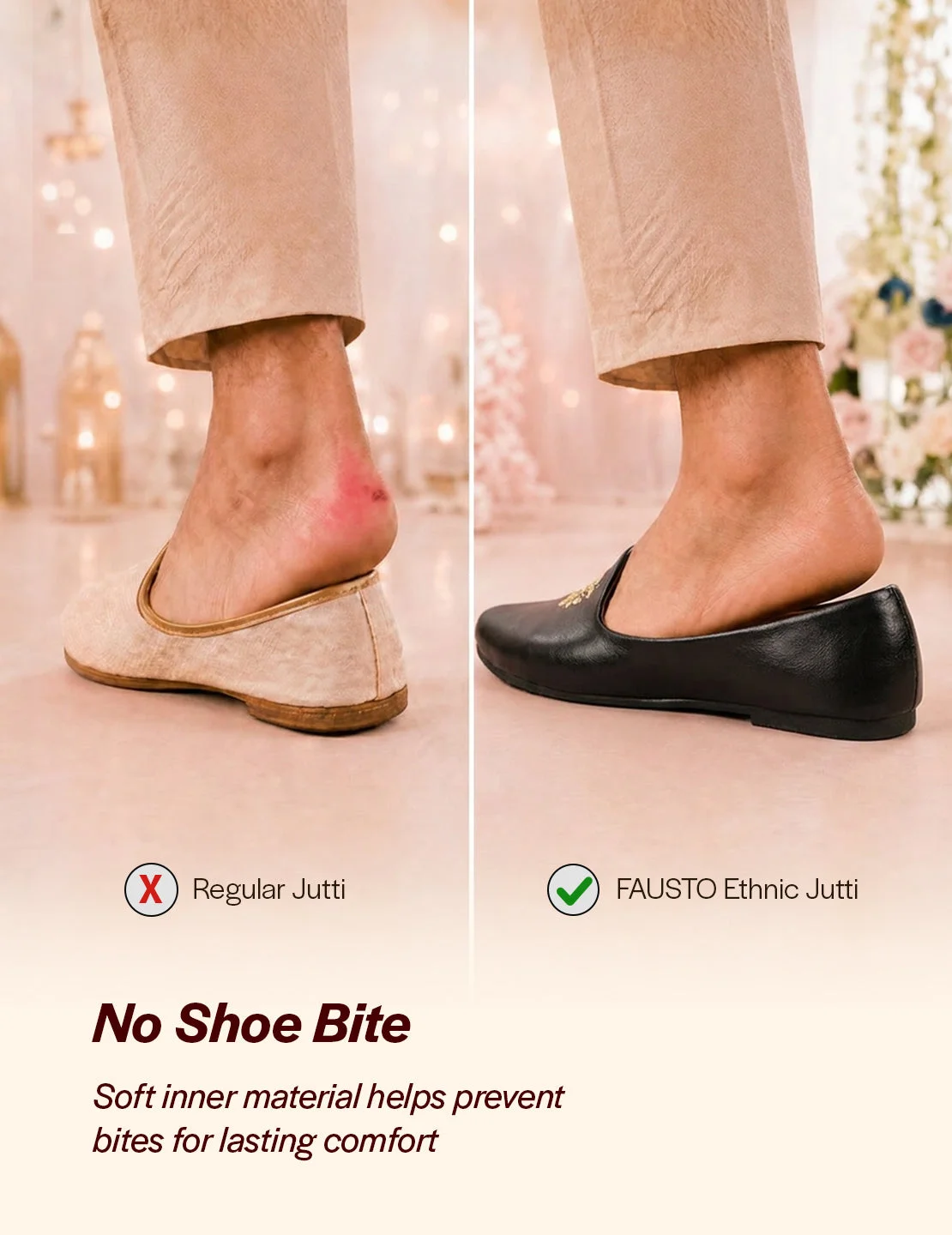 Men Black Wedding Ethnic Party Embroidery Design Slip On Juttis and Mojaris image 3