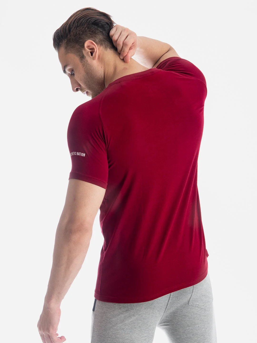 Aesthetic Training Tshirt Maroon image 2