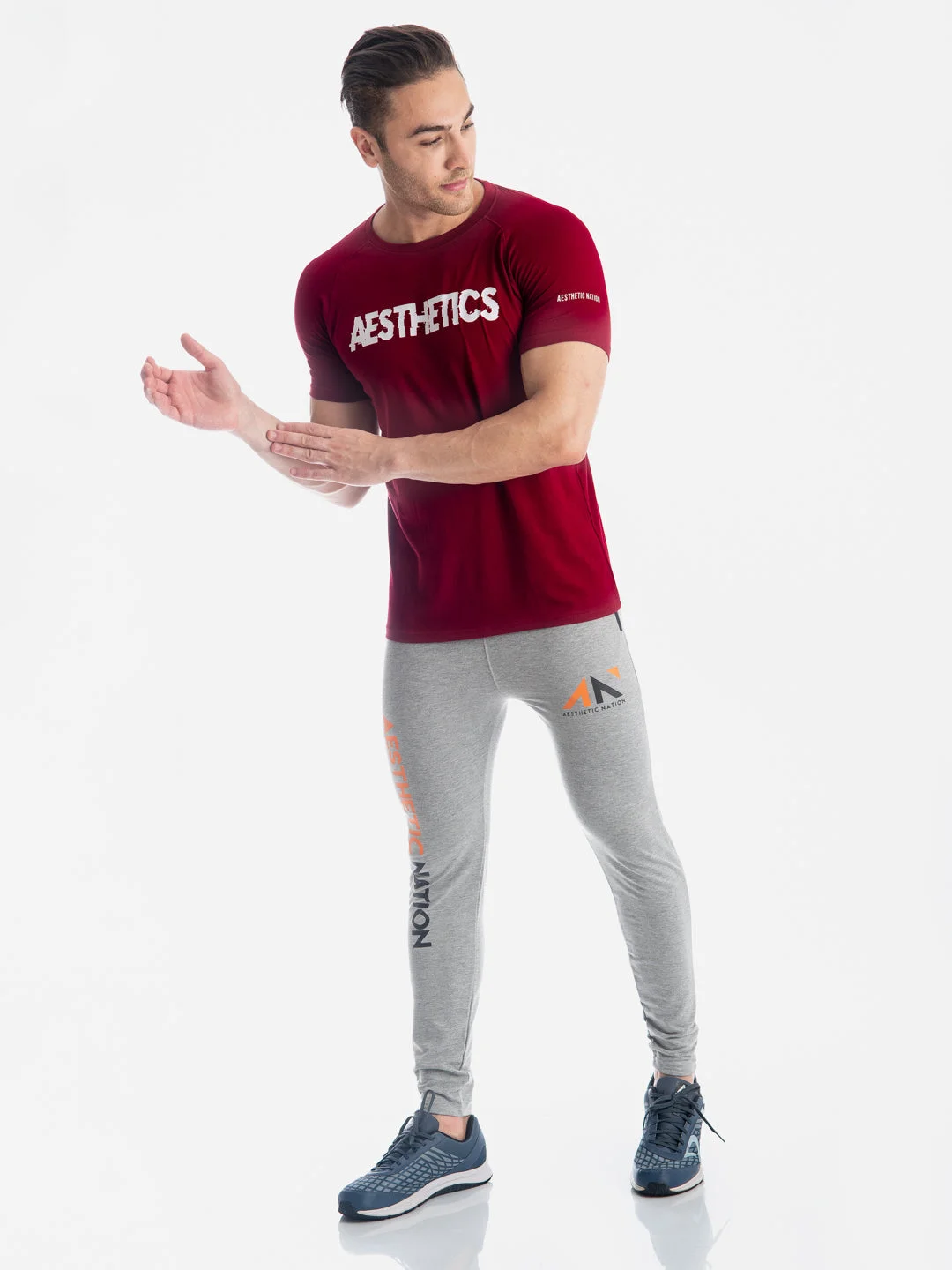 Aesthetic Training Tshirt Maroon image 3