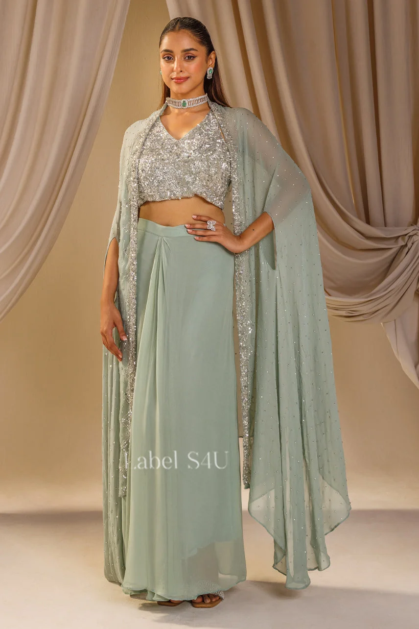 Mint Majesty Cape Set image 3